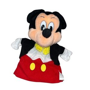 Vintage Mattel Disney world Mickey Mouse 9” hand puppet Disneyland like new